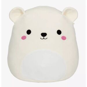 Plush Bear Toy - Cream and White Squishmallow